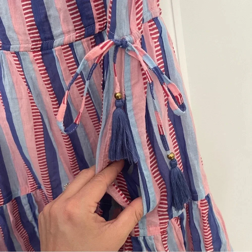 Oliphant Striped Purple Blue Dress Tie Sides‎